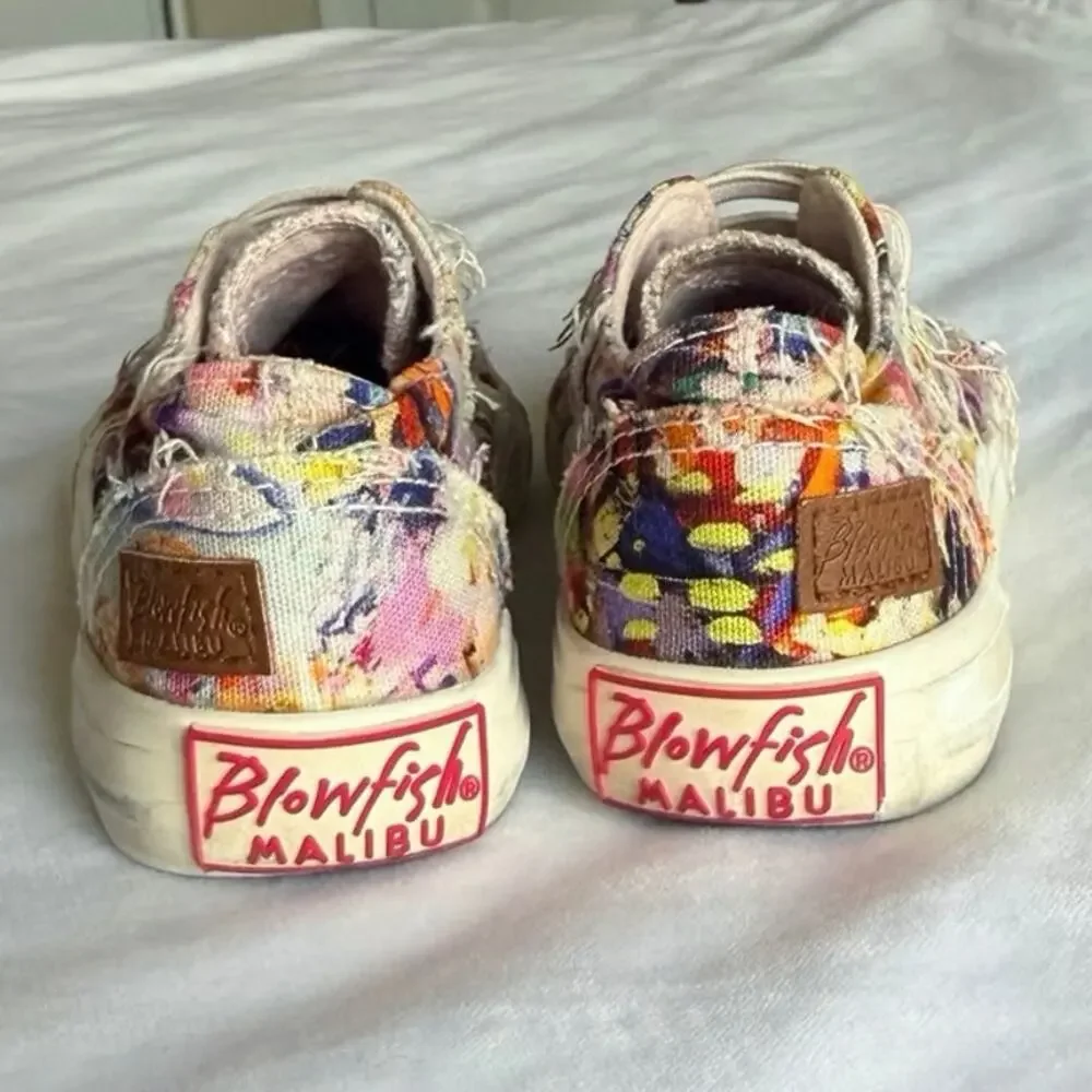Girls Blowfish Floral Slip-on Shoes Size 6.5-7
